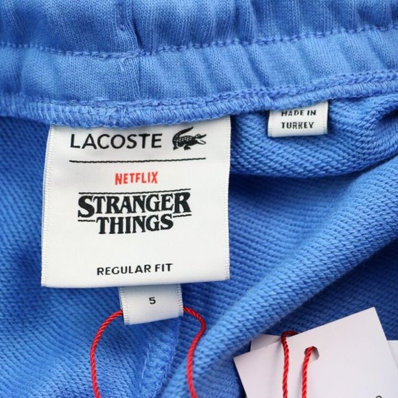 Stranger Things x Lacoste Sweatpants Men's Size 5 L Netflix Organic Cotton New - Picture 6 of 15